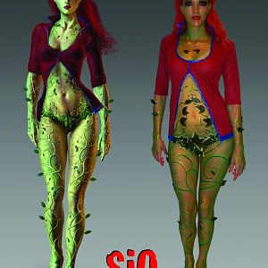 Poison Ivy, Arkham Asylum Costume