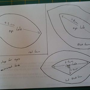 eye templates for the craft foam sheets