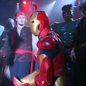 my first attempt at Iron Man, This costume cost me roughly $30 to make and was built just before the release of the first movie.