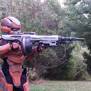 Halo 4 Master Chief and Warrior 2013 Halloween Costume Contest Entry-1