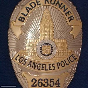 Blade Runner fictional Police Badge