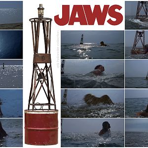 The buoy from JAWS opening scene