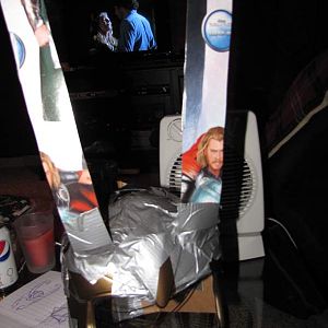 I am so amused the the Thor Cardboard I used to build the clay around...