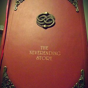 The NeverEnding Story

How I made my first prop replica:

Leather sketch/note book embossed and gold lettering applied.
Filigrees & Auryn made in