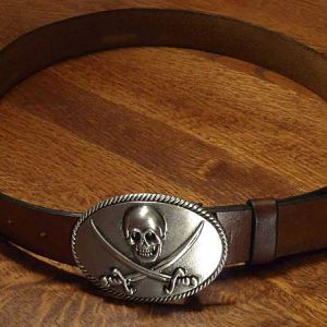 Uncharted 1 leather belt and buckle