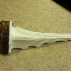 This is my first casting off of the foam hilt from the original prop.