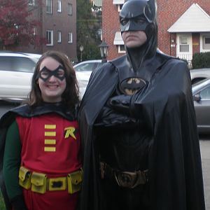 2010 with last minute homemade Robin costume for my daughter.