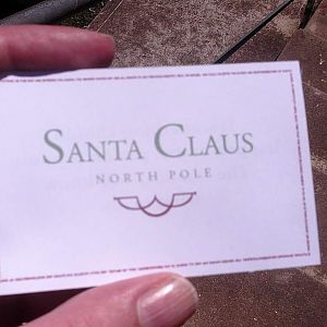 Santa's card (The Santa Clause)