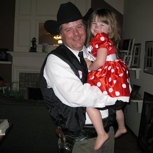 Texas Ranger and Minnie Mouse