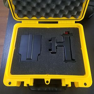 The Grapple Gun Case with the Parts Inside