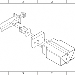 Grapple Gun Exploded Drawing