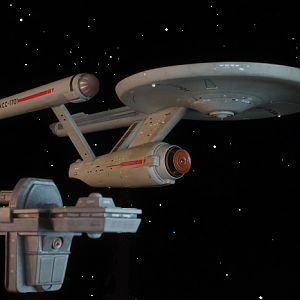 Rendezvous - USS Antares and USS Enterprise from Rremastered Episode of "Charlie X"