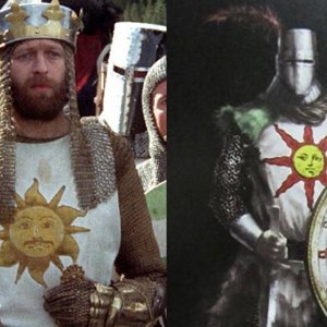 King Arthur and his crest