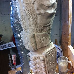 Predator 2 Leg Sculpture