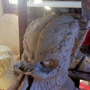P1 head sculpture