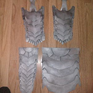 Middle body armour painted