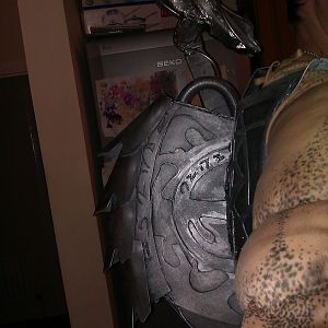 Backpack attached to torso