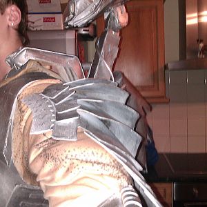 Armour on skin test shot