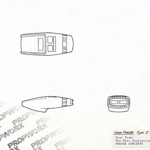 Rick Sternbach's drawing for the phaser