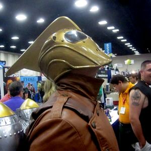 Dave in my rocketeer at comicon
