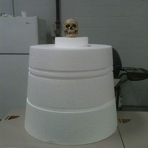 Idol Pedestal from Raiders...Foam cutting is almost done!