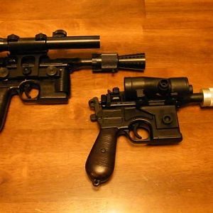 Han Solo ANH and ESB Blaster