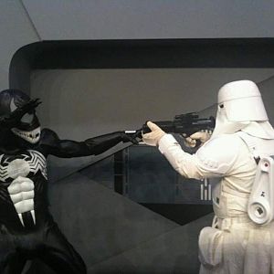 Venom and the Snow trooper