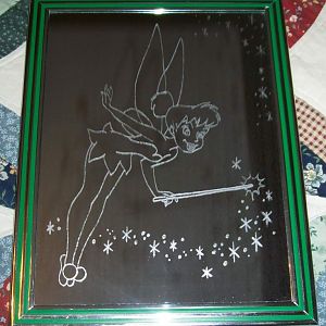 Tinkerbell. Made for my aunt's granddaughter for a present. Commission, lives here in Tennessee.