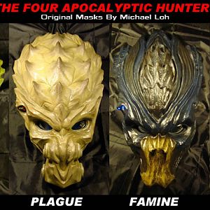 FOUR HUNTERS of the Apocalypse. From Prophecy of Cetanu a Yautja tale of Galactic Apocalypse where these 4 hunters bring an end to the universe. Writt