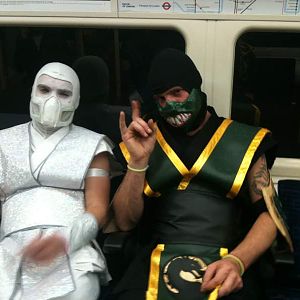 cham and reptile on the tube