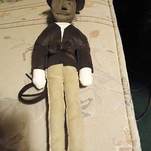 Indiana Jones Voodoo doll, made with an excellent tutorial by member AlanCastillo