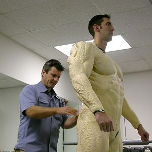 Scar suit fitting.