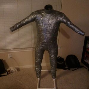 Duct Tape Dummy - Filled with Bubble Wrap and some polyfoam