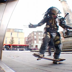 Skateboarding predator