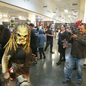 Female Predator at the Halloween Expo in Los Angeles