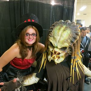 Female Predator at the Halloween Expo in Los Angeles