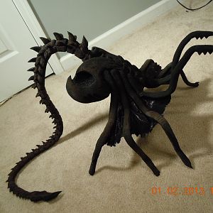 Air brushed uphlostery foam Queen Facehugger