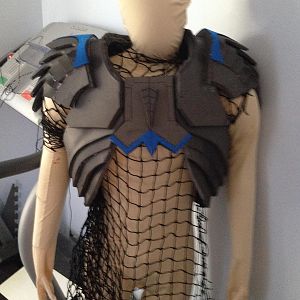 Top armor 1 working on morph suit with netting