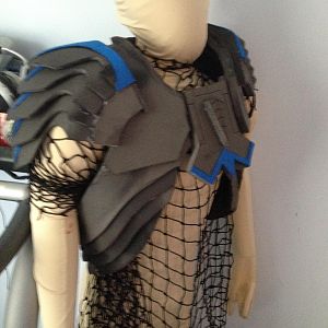 Top armor 2 working on morph suit with netting