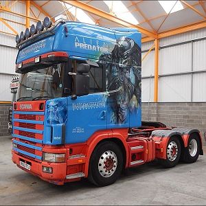 sedlovy tahac SCANIA R124 TOPLINE TRACTOR UNIT 2003 RX53 TTJ   2 Big  14102119315617416900