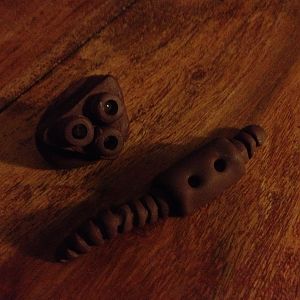 Details for the bio, made from fimo