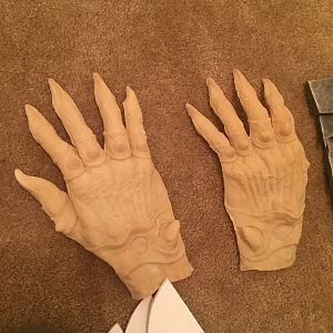 Unpainted hands