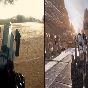 Wingman comparison between DIY and video game version