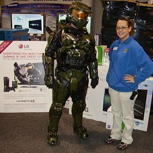 best Buy and LG promotions from 2011 posing with employees