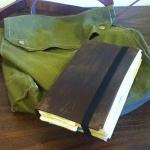 Diary with scratch built bag