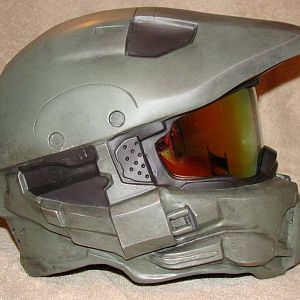 My Halo 4 Master Chief helmet, belive it or not this started life out as a pep model