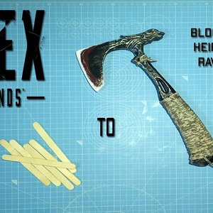 Blood Hounds Heirloom AXE (Raven's Bite) Apex Legends DIY