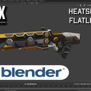 Heat Sink Flatline Apex legends (blender)