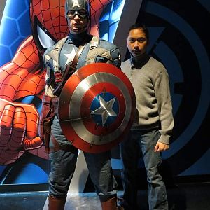 Captain America @ tussauds. right before the marvel 4d movie