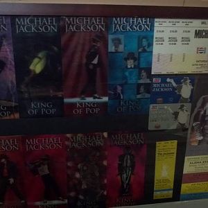 Michael Jackson Concert ticket collection. From Jackson 5 - This is it.